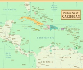 Vintage style political maps set vector 10