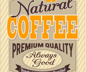 Vintage with retro coffee house poster 01