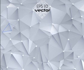 White polygonal design background vector