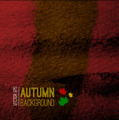 autumn color grunge background vector 02