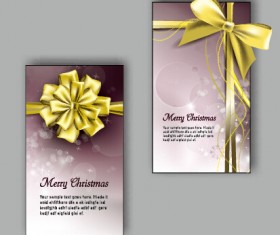 2015 Christmas greeting cards vector set 01