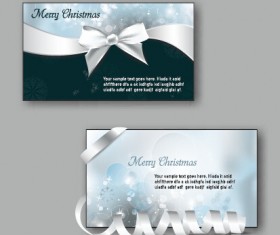 2015 Christmas greeting cards vector set 02
