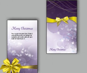 2015 Christmas greeting cards vector set 03
