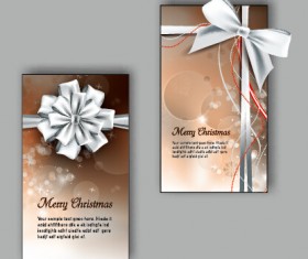 2015 Christmas greeting cards vector set 04