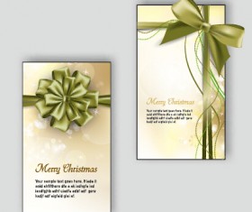 2015 Christmas greeting cards vector set 06