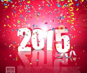 2015 christmas baubles background vector 02