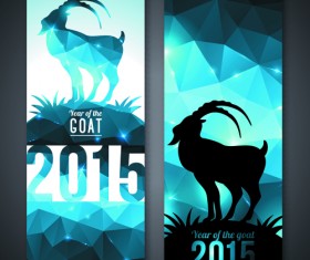 2015 goats christmas banners design 01