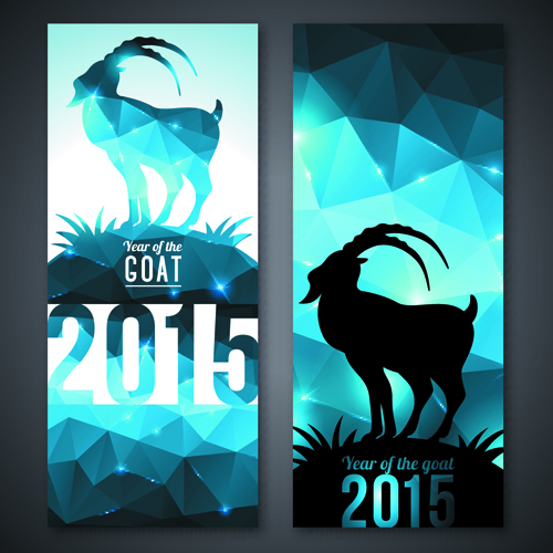 2015 goats christmas banners design 01
