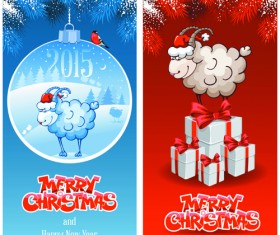 2015 goats christmas banners design 03