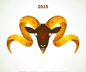 2015 goats holiday background art 02