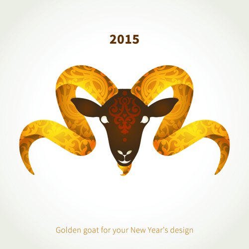 2015 goats holiday background art 02