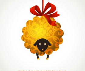 2015 goats holiday background art 03