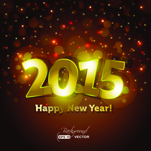 2015 new year background art vector 02