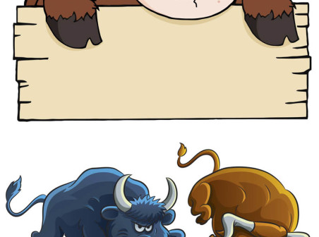 Cartoon bulls vector