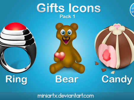 Gifts icons pack