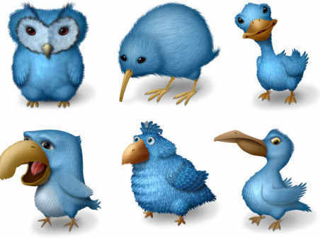 Ugly Birds icons for Twitters