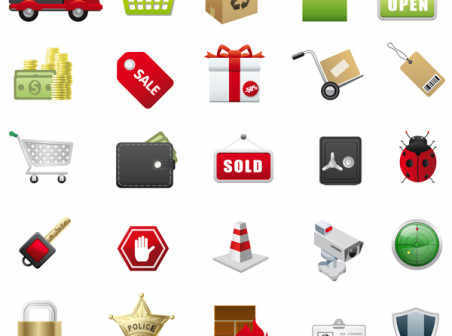 shopping vector icons