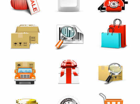 business icons vector set