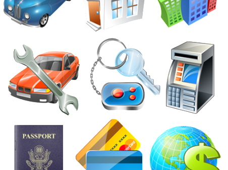 Business icons for Vista