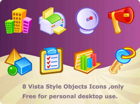 Vista Style Objects icons