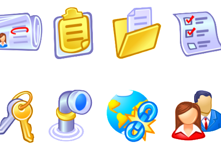 Vista Style Business and Data icons