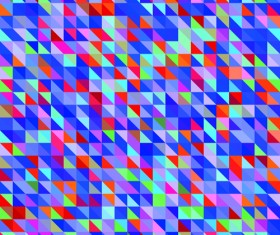 Abstract mosaic art background vector set 02