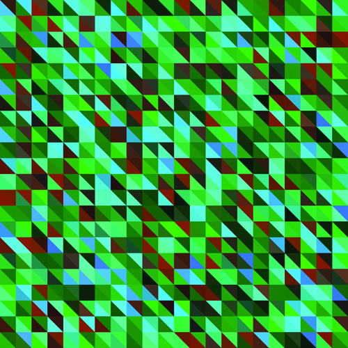 Abstract mosaic art background vector set 04