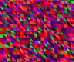 Abstract mosaic art background vector set 06