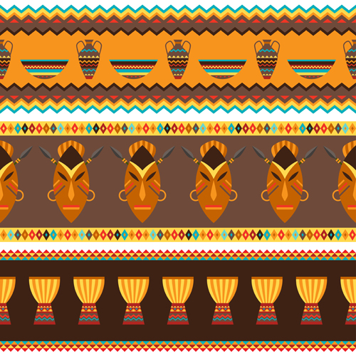 African style seamless vector pattern 01