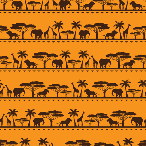 African style seamless vector pattern 03