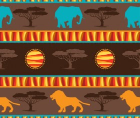 African style seamless vector pattern 05