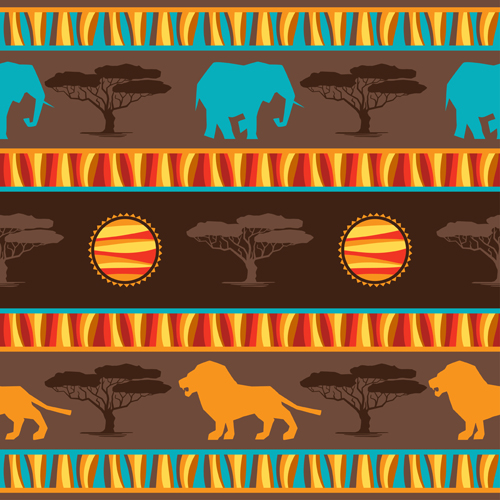 African style seamless vector pattern 05
