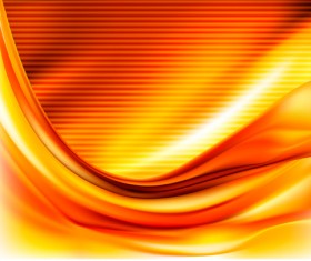 Autumn color wave background vector