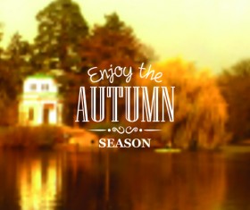 Autumn season nature blurred background 01