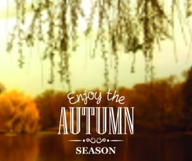 Autumn season nature blurred background 02
