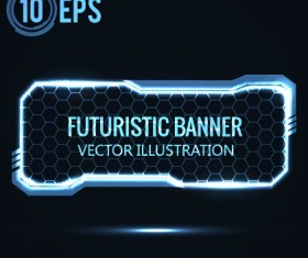 Blue light futuristic illustration vector 02