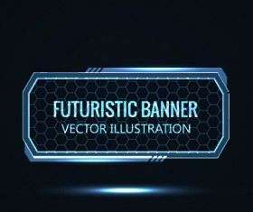 Blue light futuristic illustration vector 03