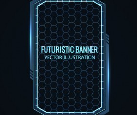 Blue light futuristic illustration vector 04