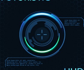 Blue light futuristic illustration vector 05