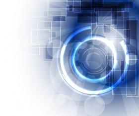 Blue light tech background art vector