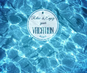 Blue water background art vector