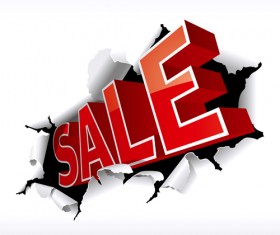 Classic sale background vector graphics 01