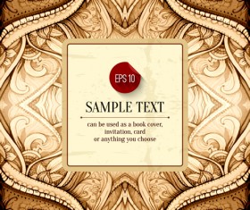 Classical decorative floral background vector 01