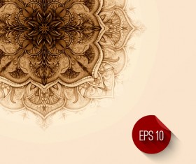 Classical decorative floral background vector 02