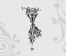 Classical russian alphabet vector 02