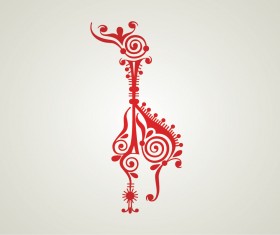 Classical russian alphabet vector 03