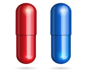 Colored capsule vector set 03