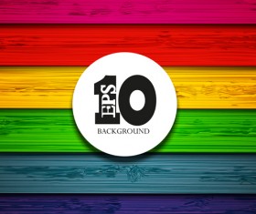 Colored wood board vector background