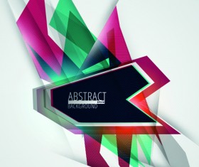 Colorful geometry concept vector background 05