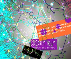 Communication elements with grunge background vector 04